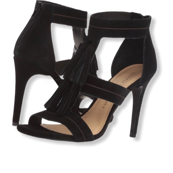 Chinese Laundry Speak Easy Suede Sandal Tassels 7 - Picture 3 of 7